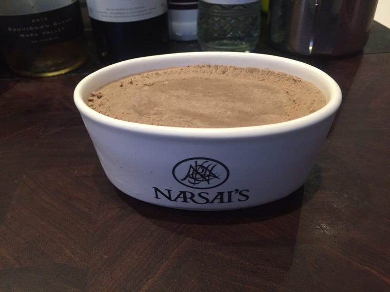 Duck live pate as prepared by food and wine editor Narsai David.