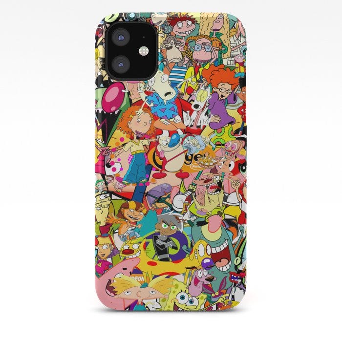 90s Cartoons iPhone Case