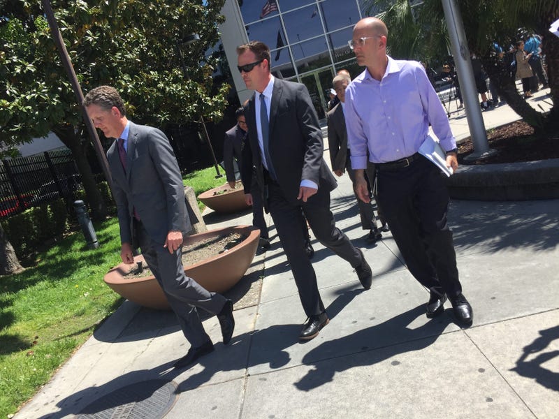 Santa Clara Chief Assistant District Attorney Jay Boyarsky is on the left.