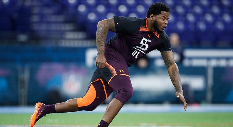Offensive lineman Jawaan Taylor of Florida Gators