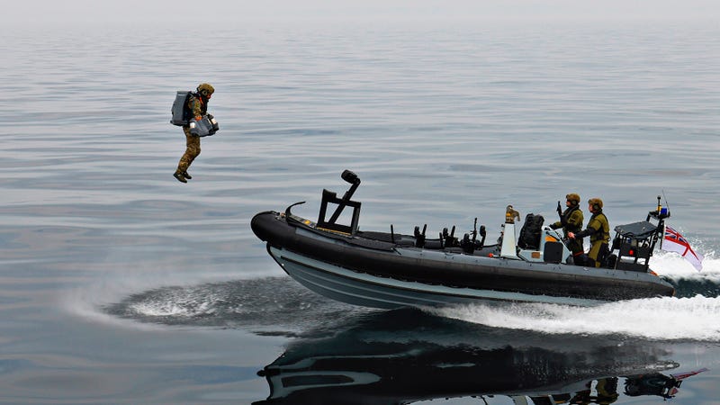 Royal Navy tests 'jet suit'