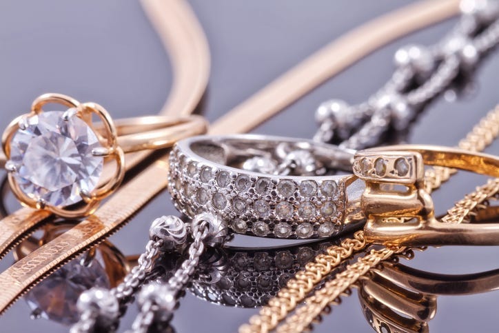 multiple pieces of jewelry
