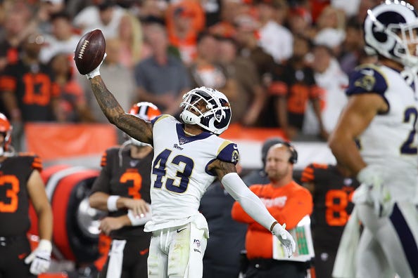 John Johnson seals a win for the Rams with an interception.