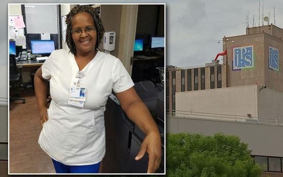 JPS management says nurse Carren Stratford was critically injured in an elevator accident on Jan. 20, 2019.
