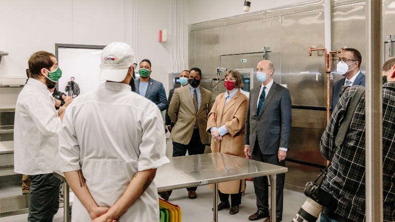 Gov. Wolf visits Philabundance for community kitchen grand opening