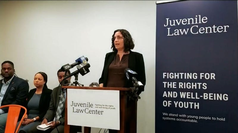 Press conference at the Juvenile Law Center.