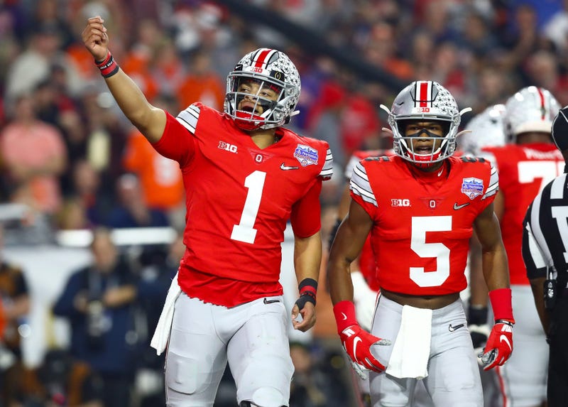 Ohio State quarterback Justin Fields