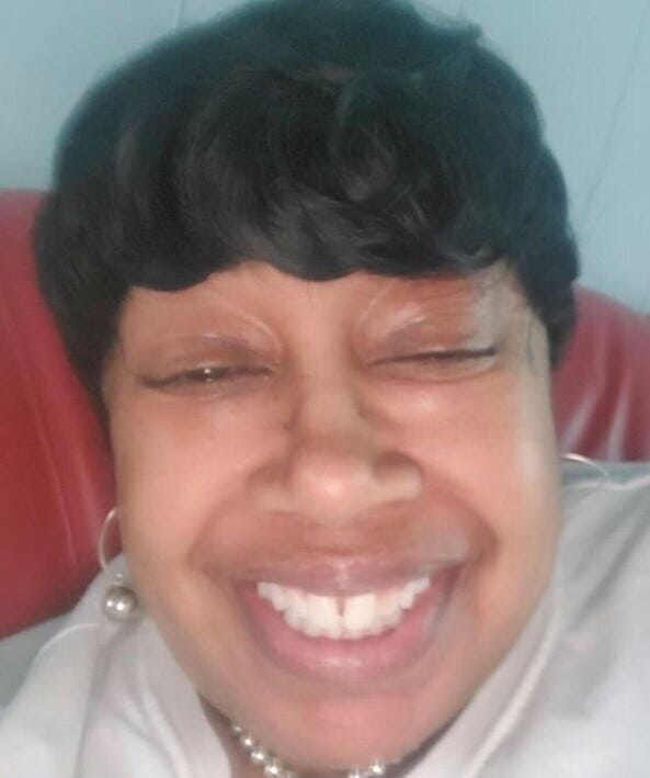 Karen Kilby and her wig