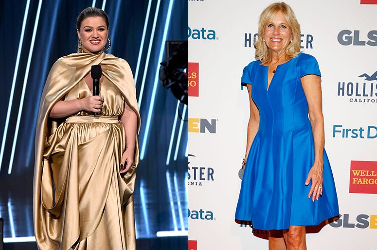 Kelly Clarkson and Jill Biden