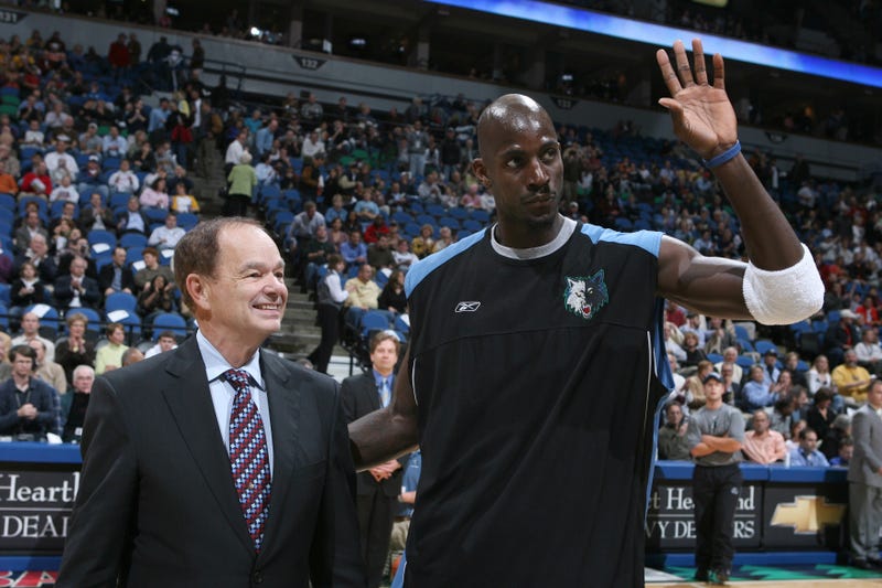 Kevin Garnett and Glen Taylor