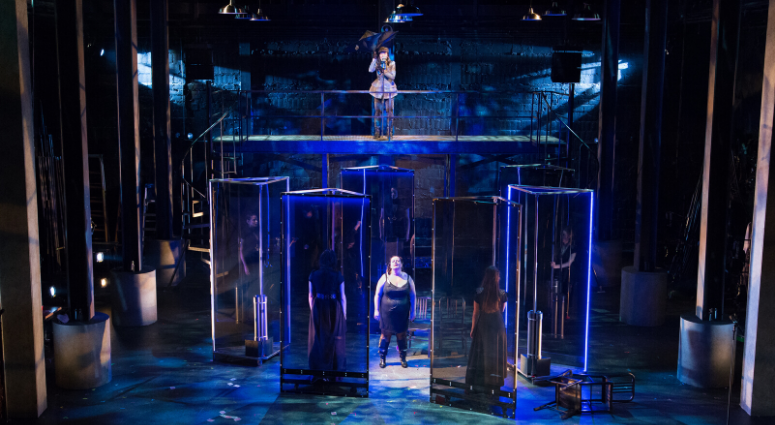 The cast of a production of "King Lear" at the Bristol Riverside Theatre.