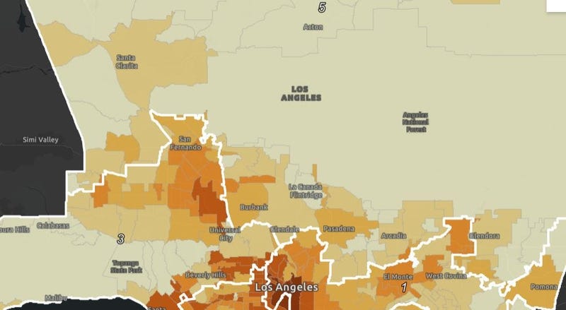LA Co. Homeless Map