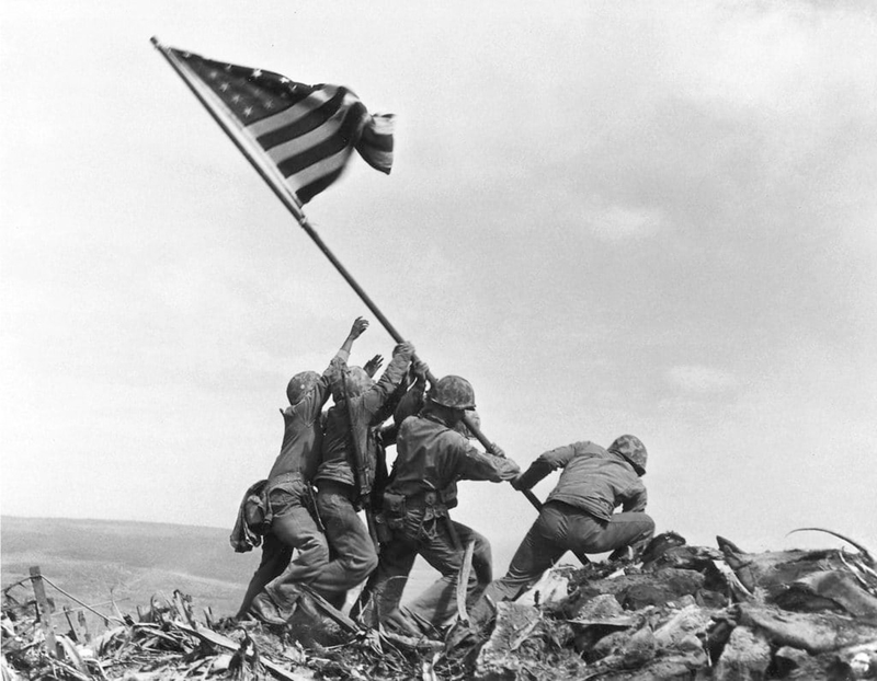 Iwo flag raising