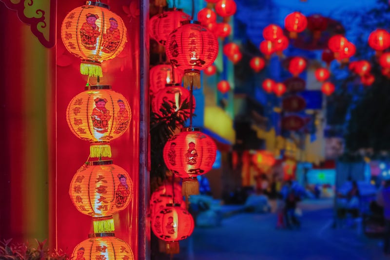 lanterns illustrating Chinese New Year
