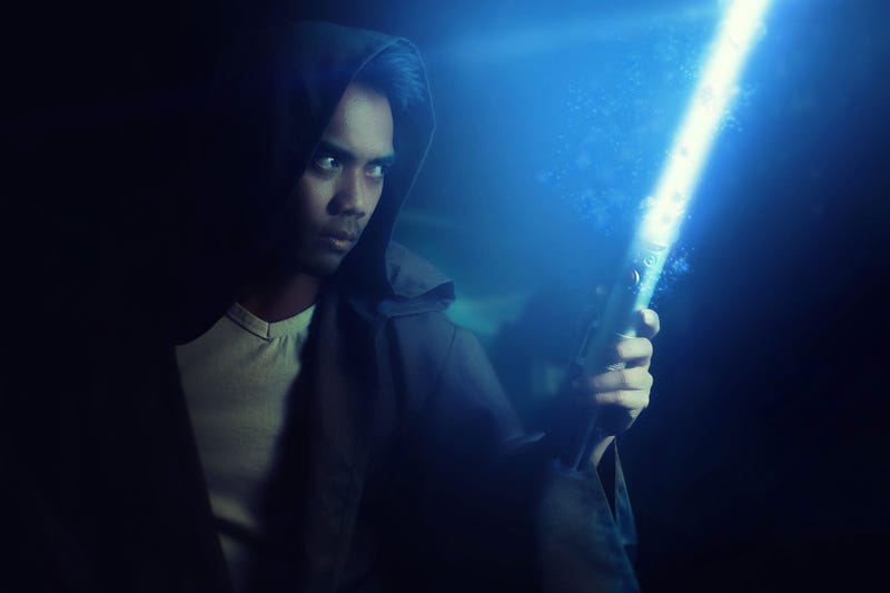 Guy with Light Sabre