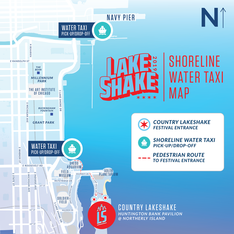 LS Water Taxi Map