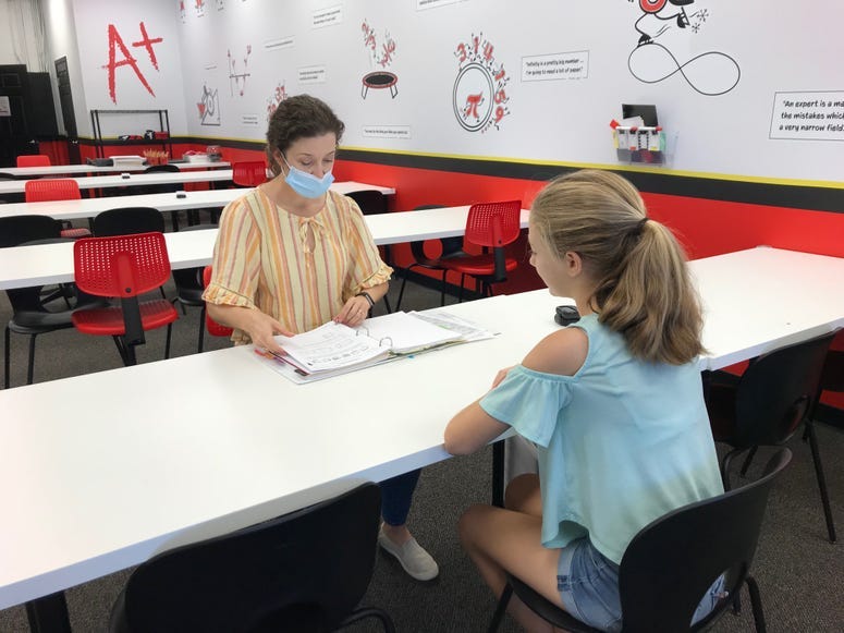 Dawn Sheriff and her daughter review math - Emily Gill