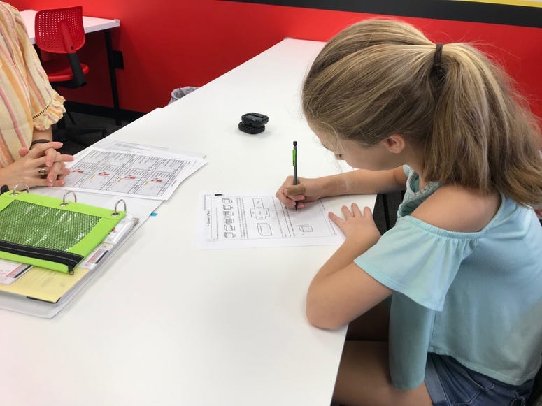 Practicing math skills - Emily Gill