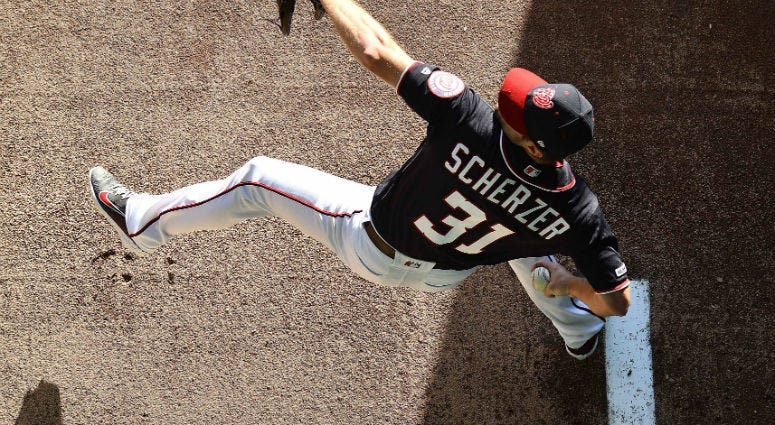 Nationals' Max Scherzer breaks his nose in pre-game bunting drill