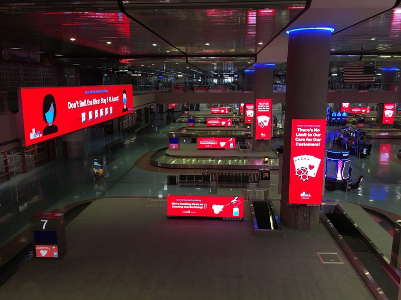 Baggage Claim Area At McCarran International Airport On 5-20-20