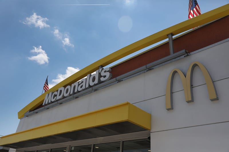 A McDonald's restaurant sign