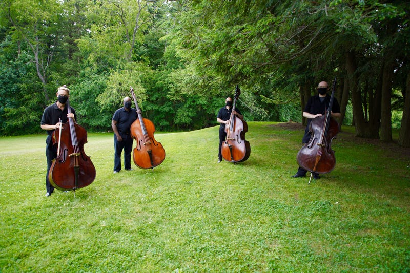 Members of the Pittsburgh Symphony Orchestra's Bass Section