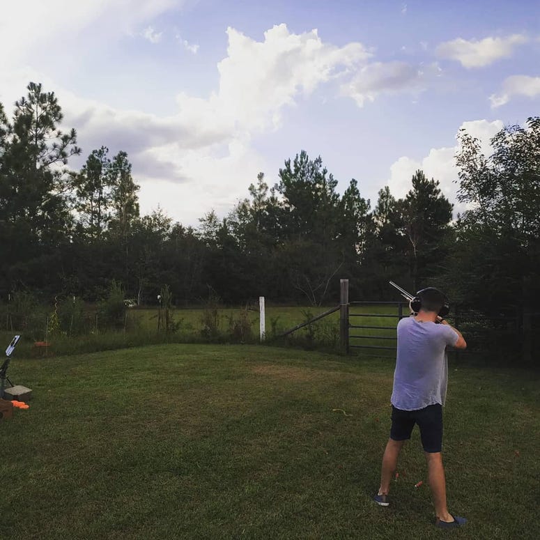 James Steele Shooting Gun
