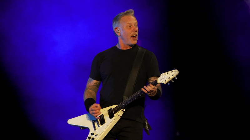 Frontman James Hetfield of Metallica
