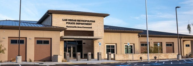 Exterior Shot of the New Metro Police Summerlin Command Center 1-28-20