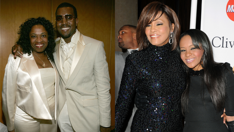 Donda West, Kanye West, Whitney Houston, Bobbi Kristina Brown