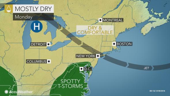 Monday forecast