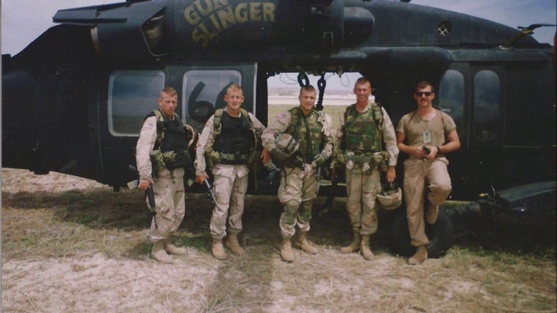 SFC Robert Gallagher, 1LT Larry Moores, 1LT Larry Perino, SFC Sean Watson and CW4 Stan Woods.