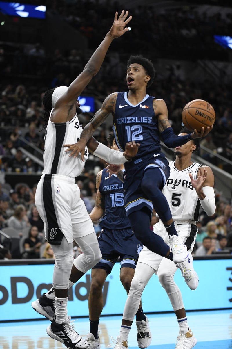 Morant Spurs game preseason