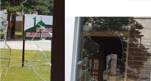 Warren mosque vandalism
