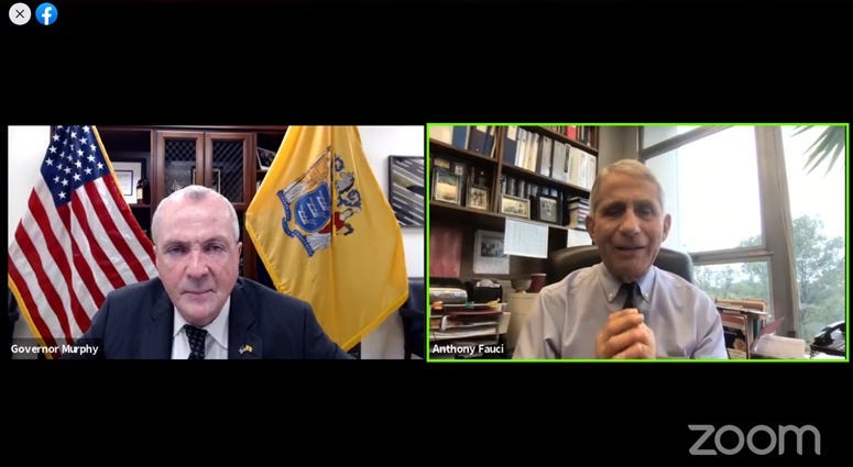 Phil Murphy and Anthony Fauci