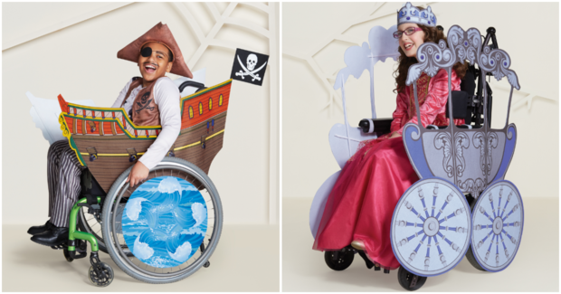 The pirate ship and princess carriage are designed specifically for wheelchair users.