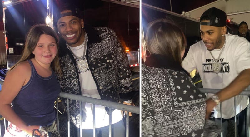 Nelly with fan