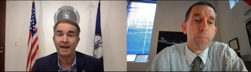 Governor Ralph Northam and WRVA's Matt Demlein