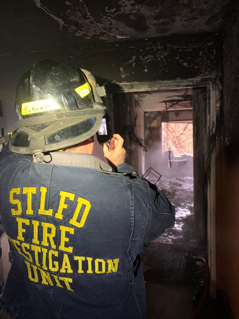 Four hurt, including a firefighter, in apartment fire in South City.