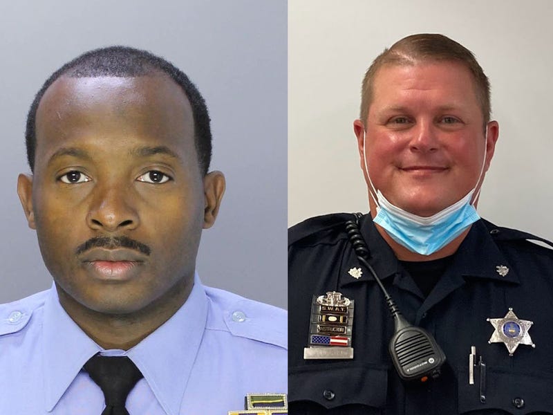 Philadelphia Police Officer Sergio Diggs, Montgomery County Sheriff's Deputy John Foster.