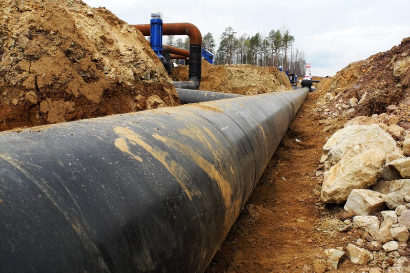 Oil Pipeline, Stock Image