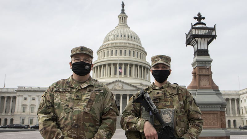 Father, daughter serve together in National Guard at US Capitol