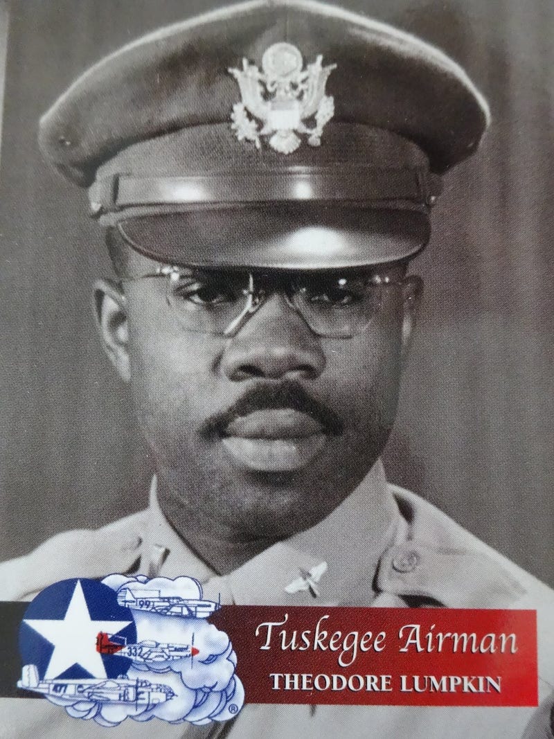 Tuskegee Airman Theodore Lumpkin served as an intelligence officer assigned to the 332nd Fighter Group during World War II.