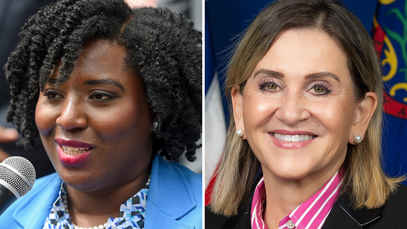 From left: State Rep. Joanna McClinton and state Sen. Kim Ward
