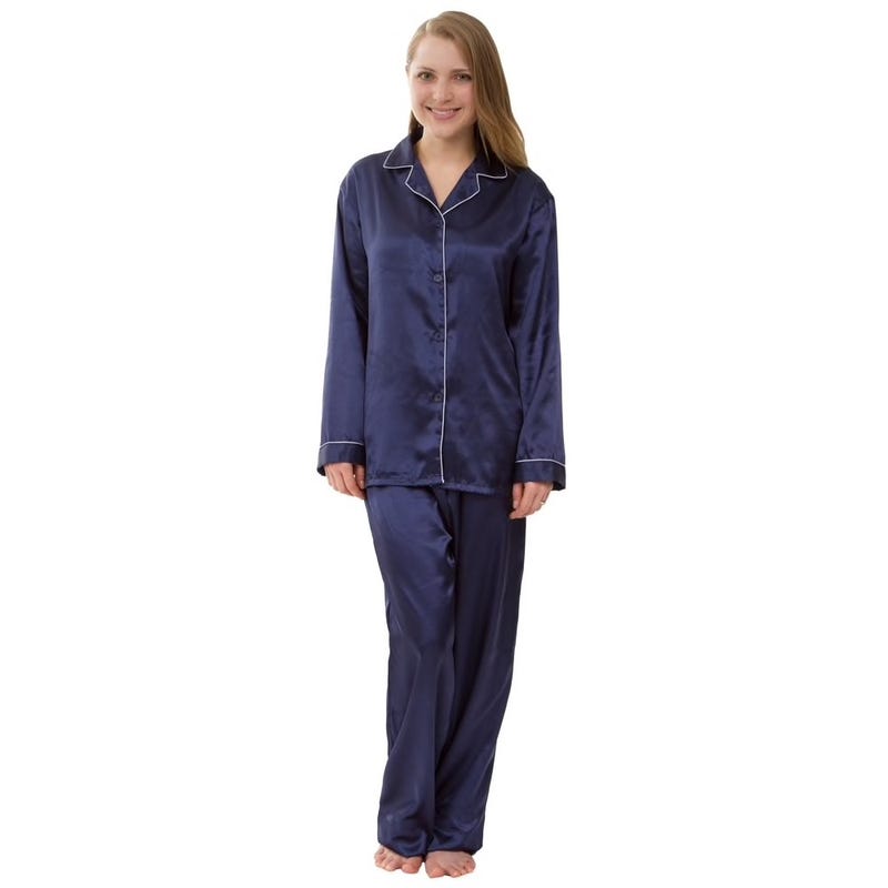 Women's Silky Satin Pajama Set