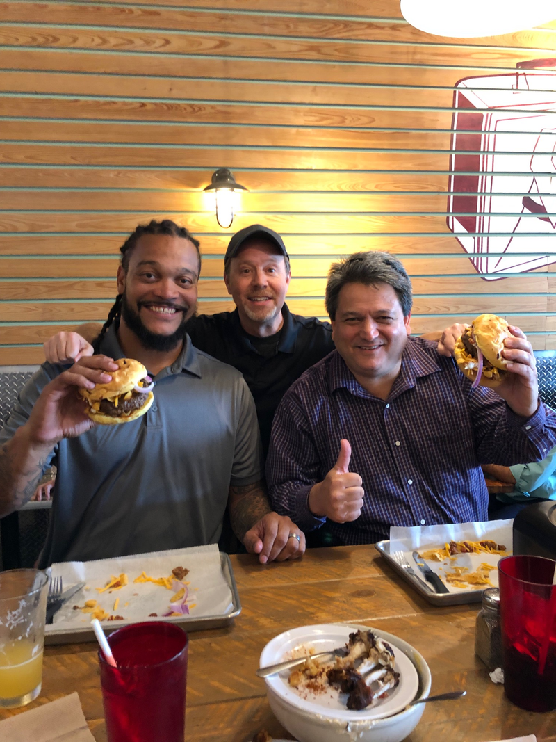 Try the "Hochman Burger" at Tucker Dukes Lunchbox