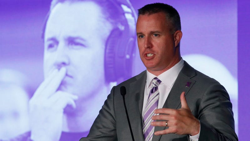Northwestern football coach Pat Fitzgerald