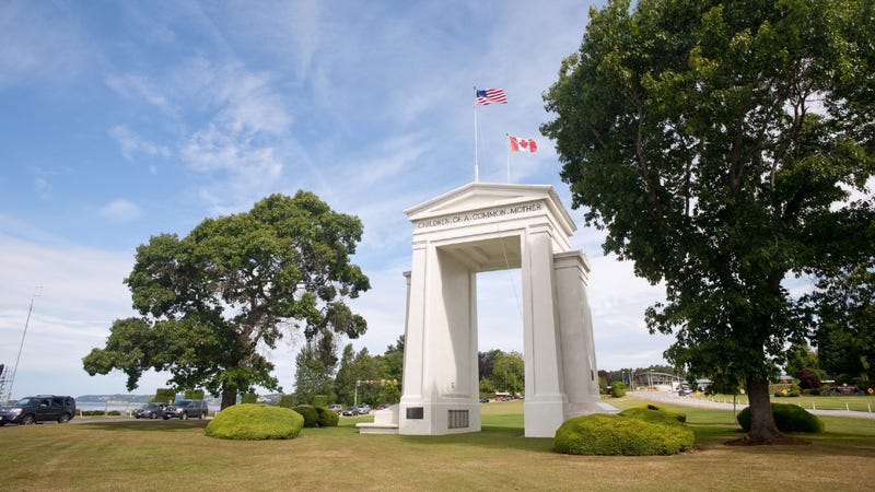 Peace Arch at the border in Blaine
