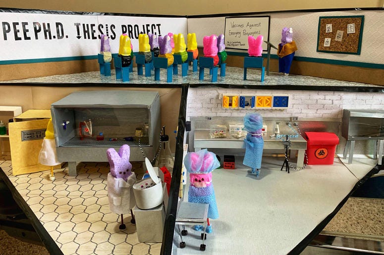 the PeephD diorama
