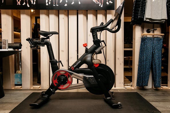 Peloton bike.